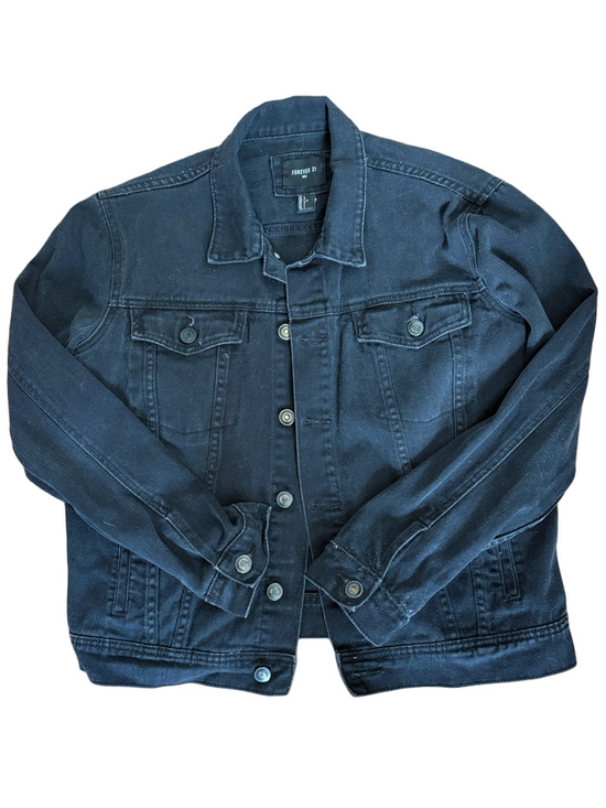 Forever 21 Other - Forever 21 Men's Black Denim Trucker Jacket